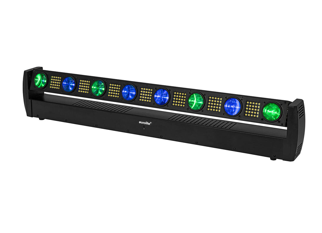 EUROLITE Set 4x LED BAR-8 SWING QCL barra + Flightcase con ruedas