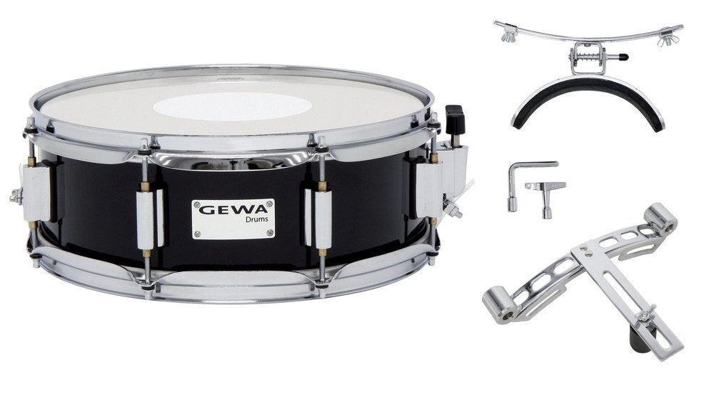 GEWA marchlilletromme 14" x 5", birk lamineret sort