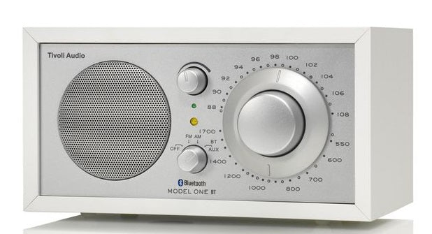 Tivoli Audio Model ONE BT Bluetooth Altavoz (Blanco, Plata)