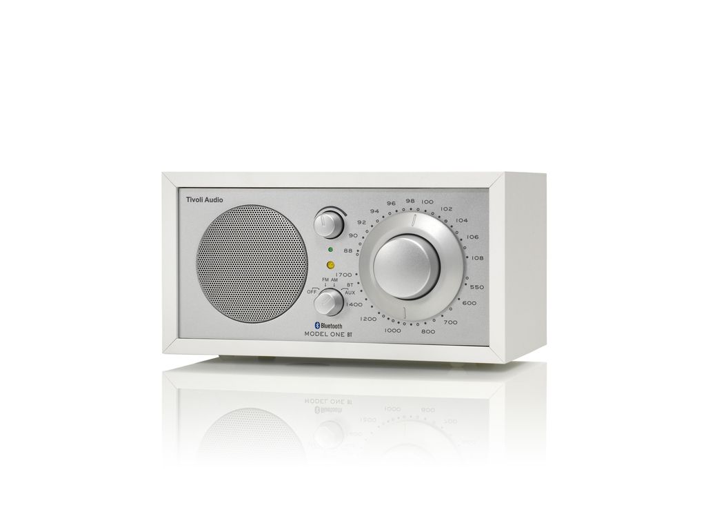 Tivoli Audio Model ONE BT Bluetooth Altavoz (Blanco, Plata)