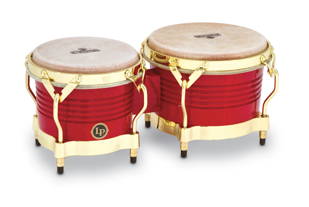 Latin Percussion Bongo Matador de madera - Rojo (M201-RW)