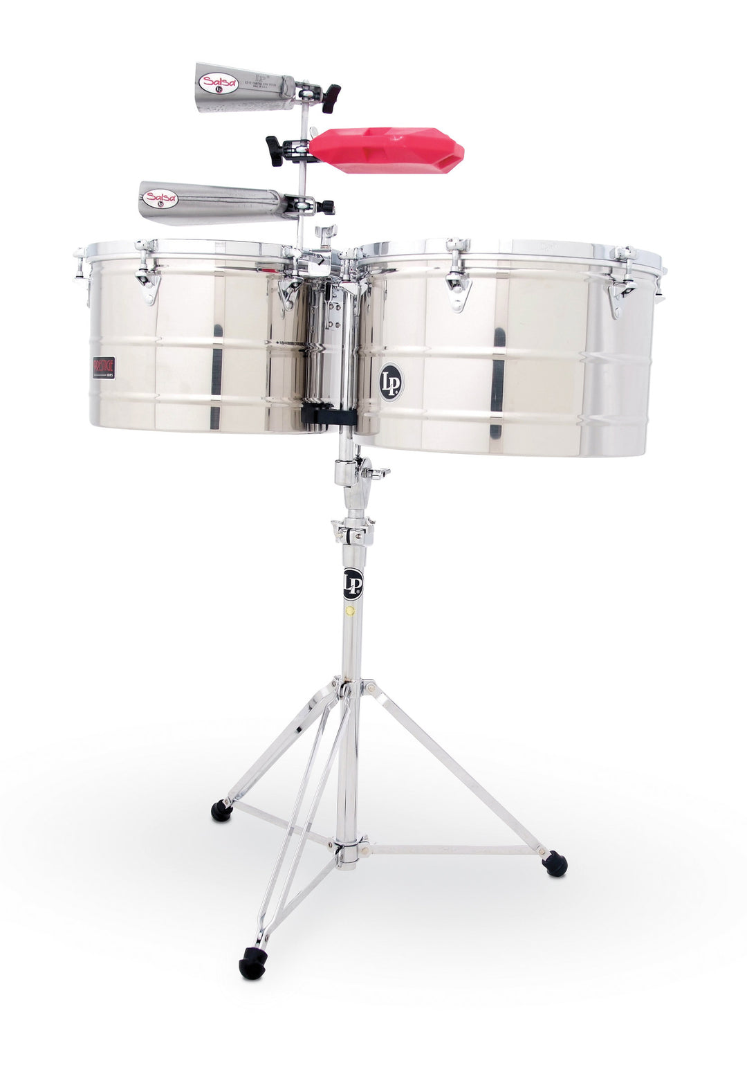 Latin Percussion Timbales Prestige Thunder Timbs - Acero inoxidable (LP1516-S)