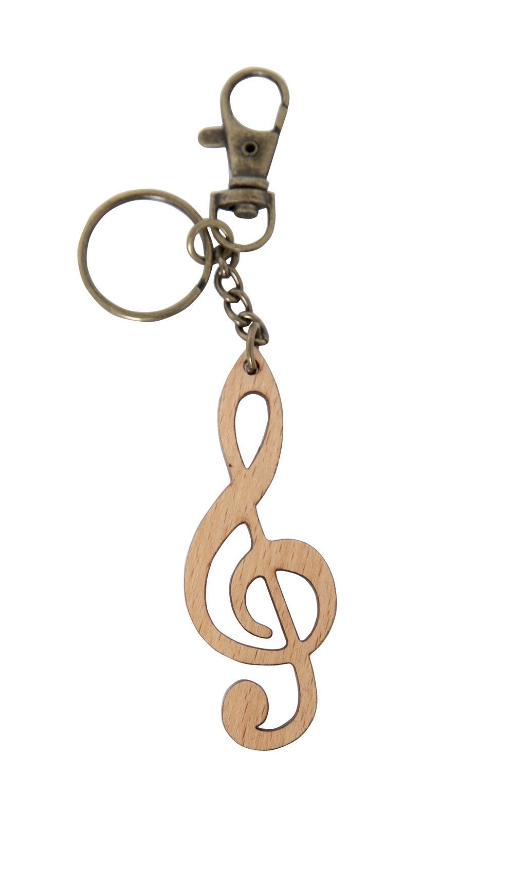 GEWA llavero con forma de clave de sol, madera