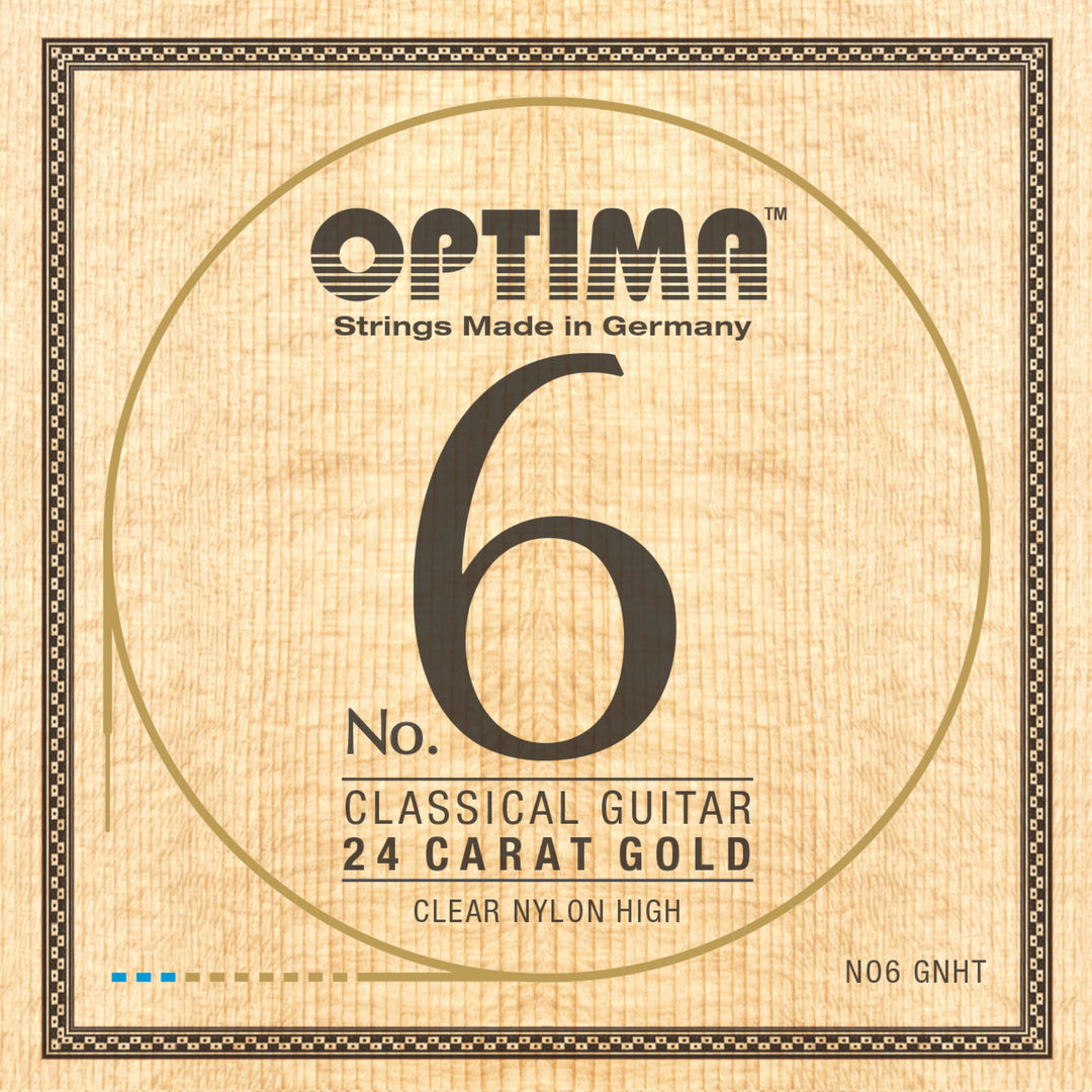 Optima Strings para guitarra clásica No. 6 24 carat gold - set Nylon Gold alto (NO6.GNHT)