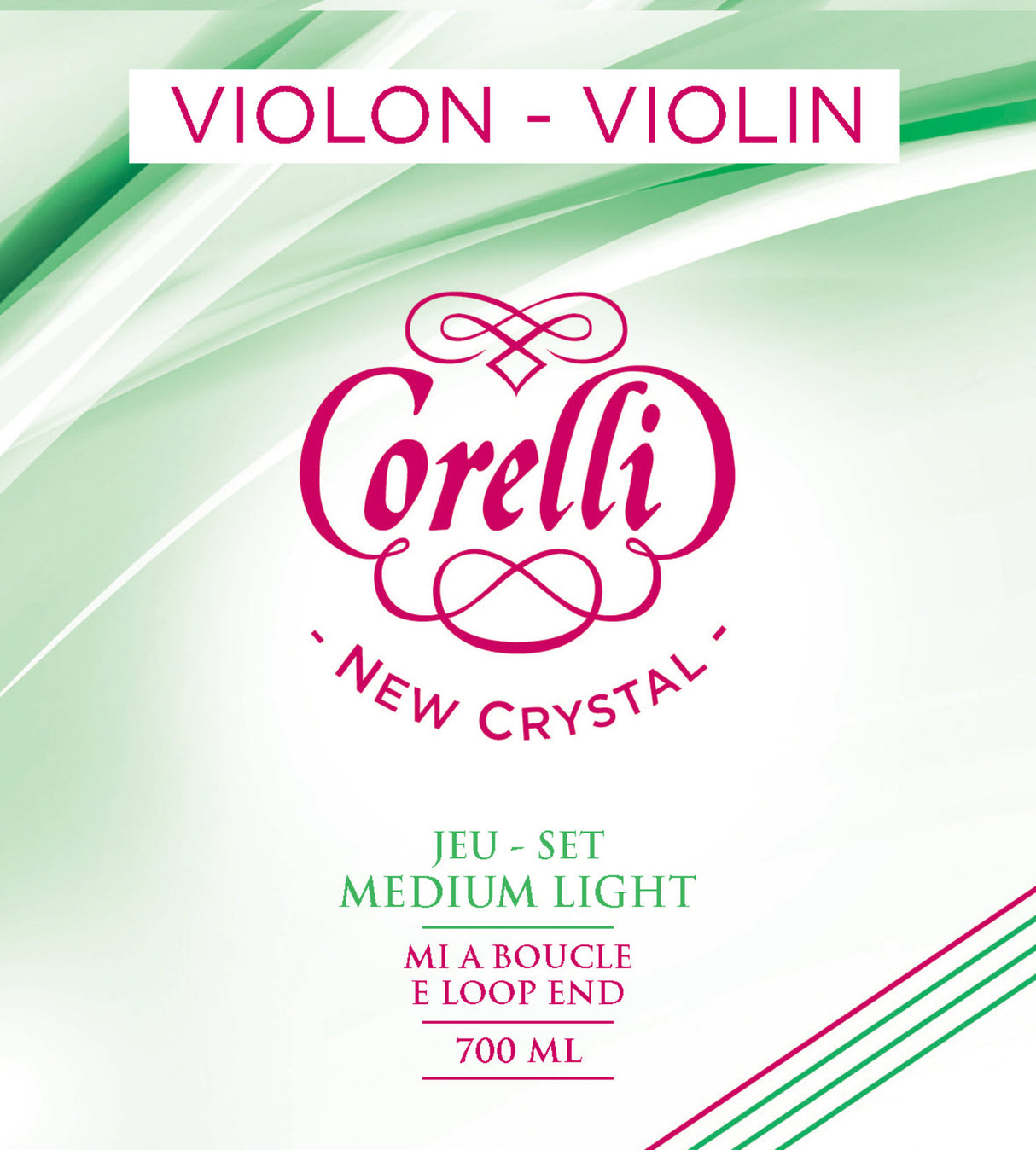 Corelli Violin strings New Crystal - D 3/4 (3703M)
