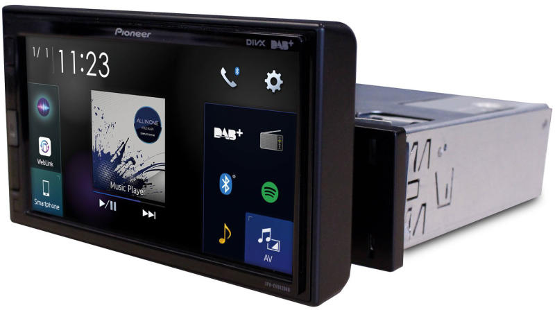 Pioneer SPH-EVO62DAB-Uni 1-DIN Estéreo para Auto con Apple CarPlay, DAB y Bluetooth