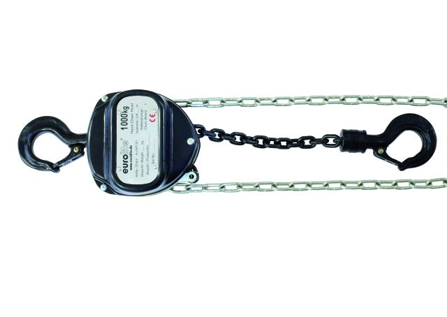 Eurolite Polipasto de Cadena 6M/1.0T (Negro)