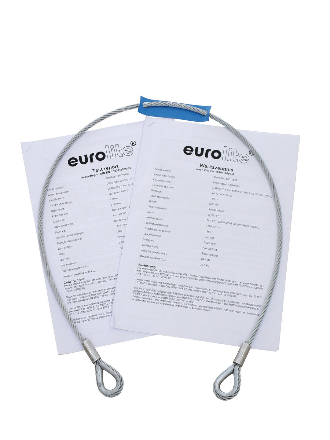EUROLITE Safety Bond AG-35FB 6x1000mm hasta 35kg