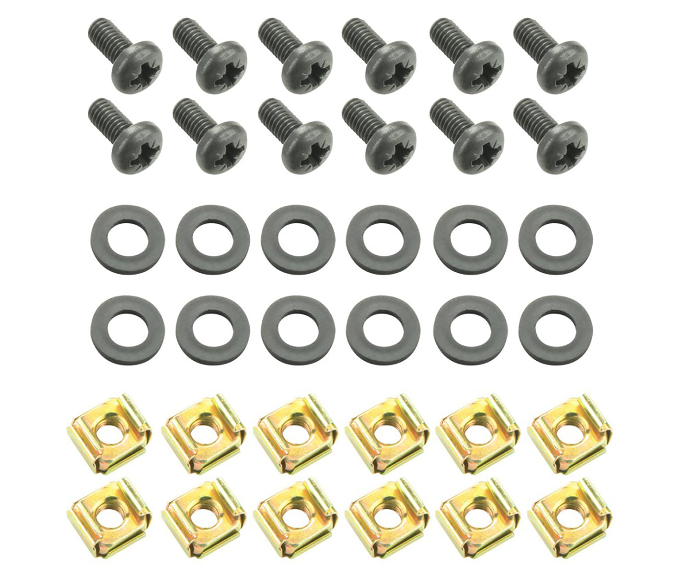 Adam Hall Screws for 19" Rack 12 pcs (12mm)
