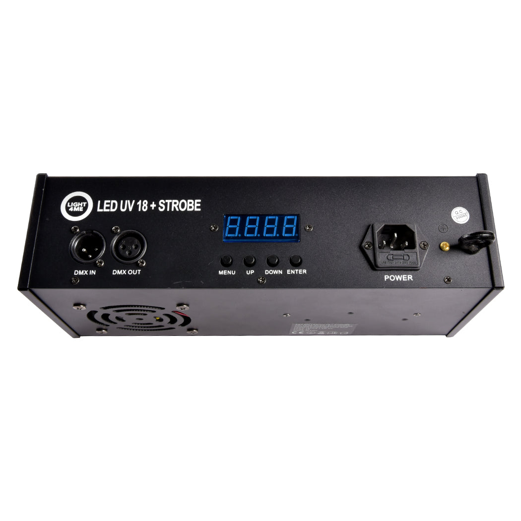 LIGHT4ME LED UV 18x3W spotlight + strobe DMX