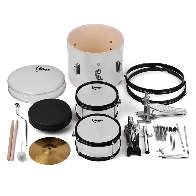 V-TONE VD Junior WH Batería infantil – Batería acústica blanca para niños