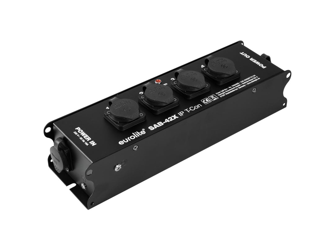 Caja divisora de alimentación T-Con EUROLITE SAB-42X IP