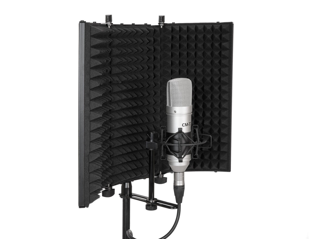 OMNITRONIC AS-03 Sistema absorbente para micrófono, plegable
