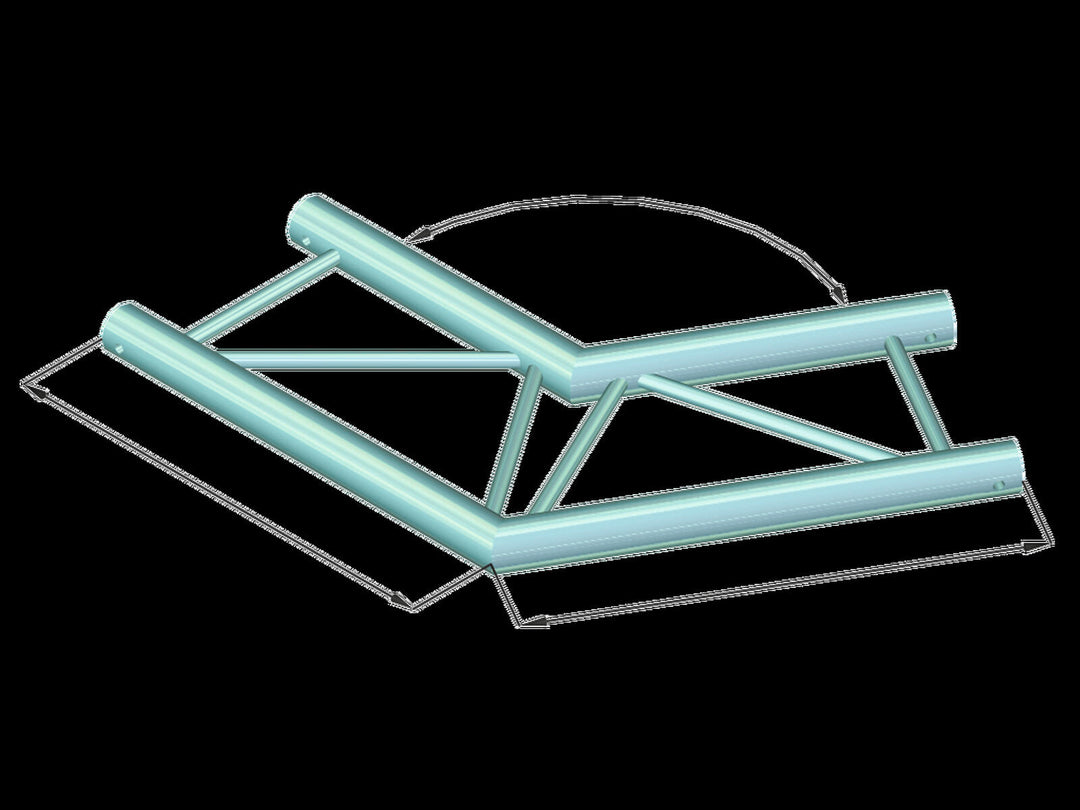 ALUTRUSS BILOCK BQ2-PAC22H Esquina de 2 vías 120°