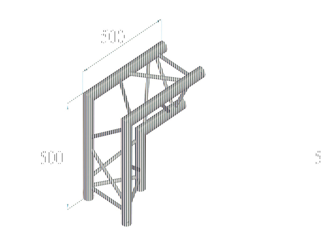 ALUTRUSS TRILOCK E-GL33 C-25 esquina de 2 vías 90° \/