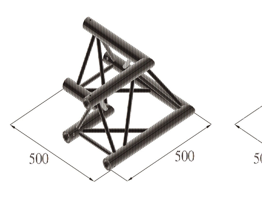 ALUTRUSS TRILOCK S-PAC 21 esquina de 2 vías 90° negra