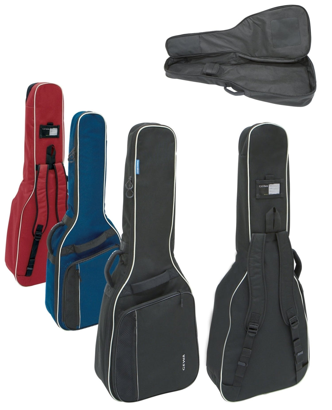 GEWA Guitarra bolsa gig Economy 12 - Clásica 1/4-1/8 roja