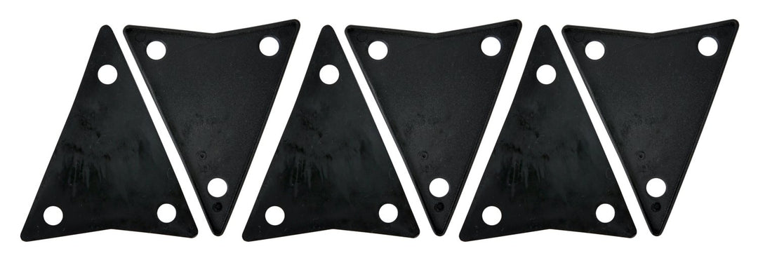 Latin Percussion Herrajes para conga Almohadilla de plástico para placa lateral - Galaxy (3 orificios) (LP630)
