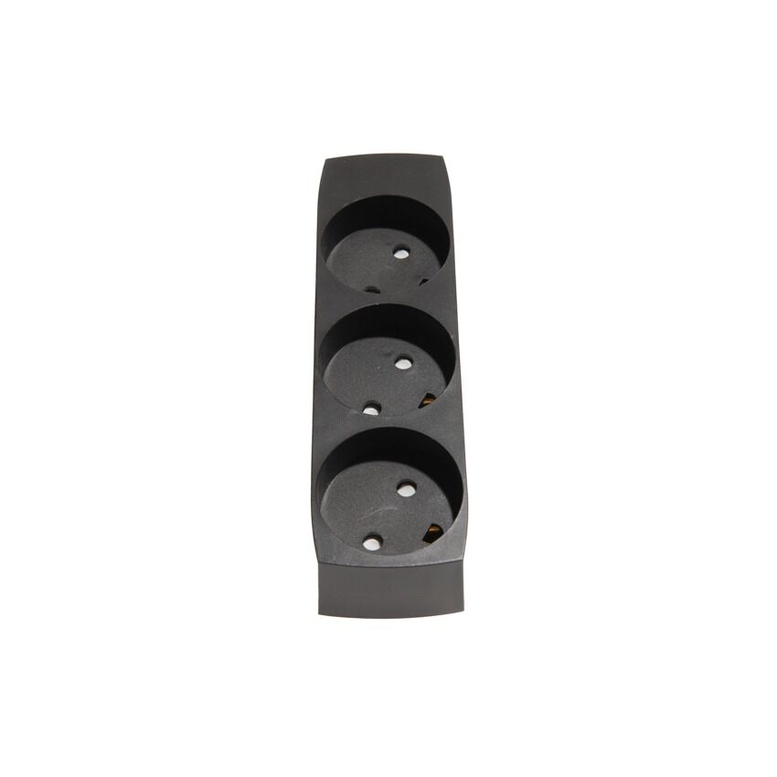 DK Socket outlet Black with earth