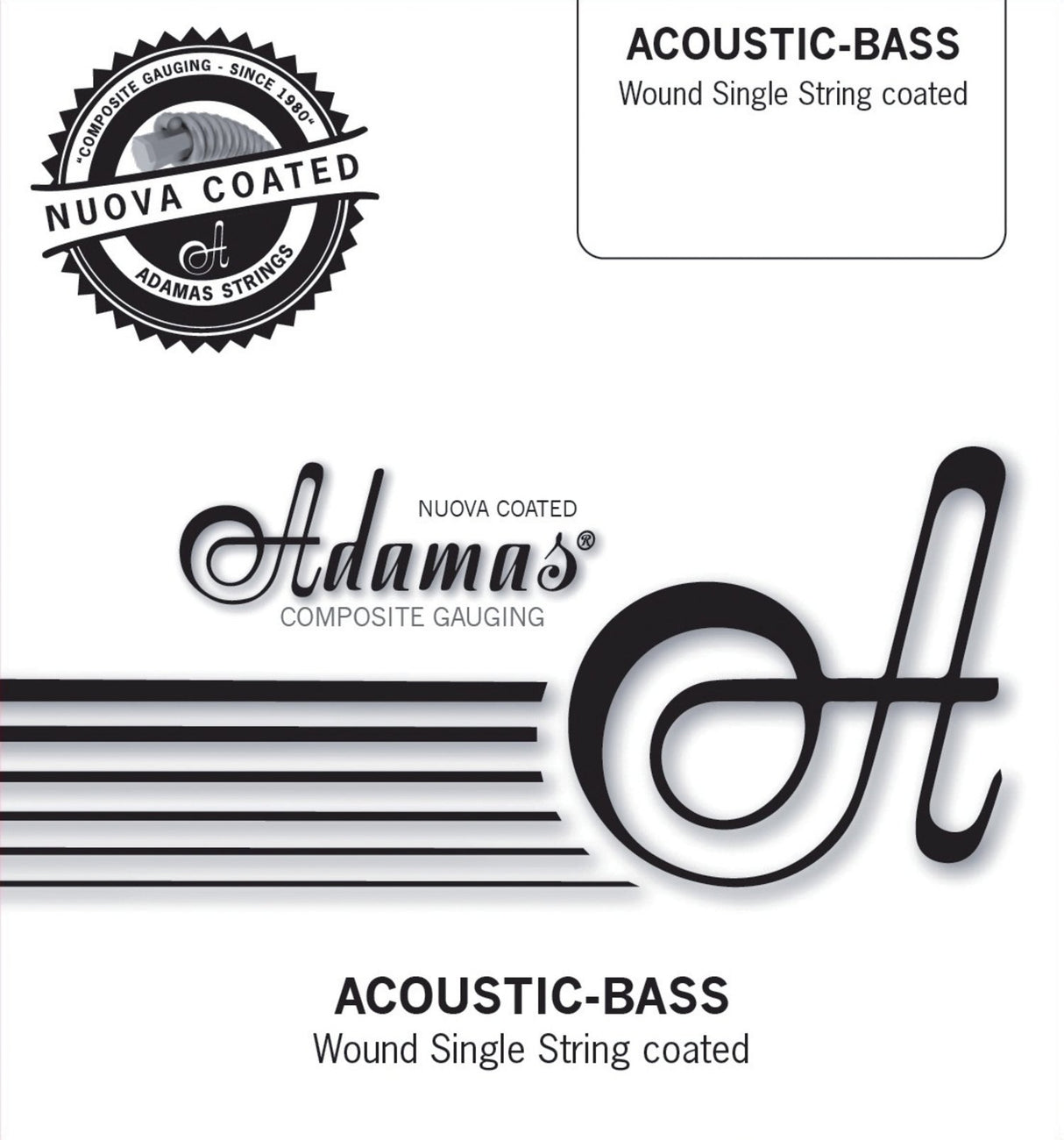 Adamas Single string Nuova coated phosphor bronze - .105in./2,67mm (wound)