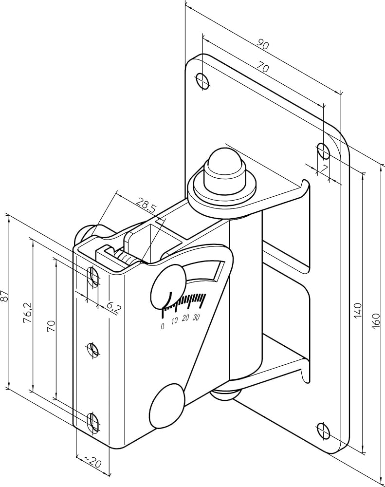 König & Meyer 24471 Soporte de Pared para Altavoz Negro (15kg)