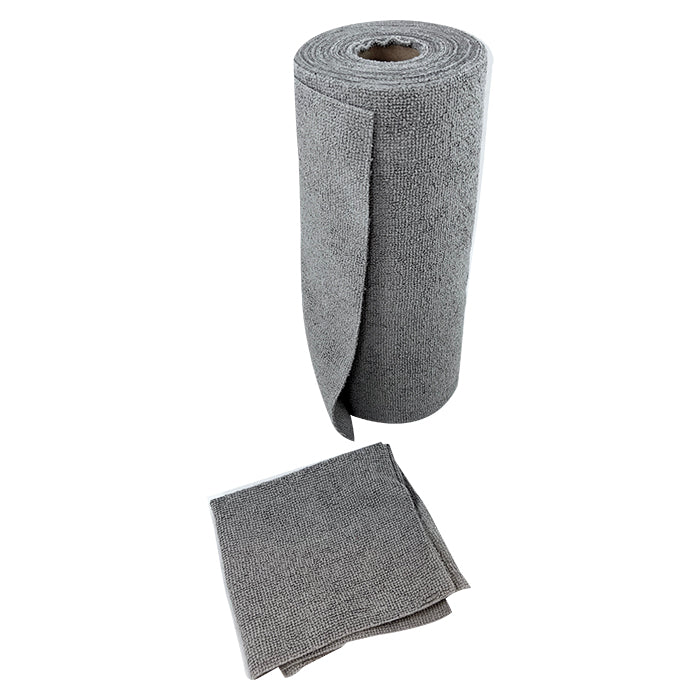 Paños de microfibra en rollo, 30x30 cm, 180gsm, 50 unidades