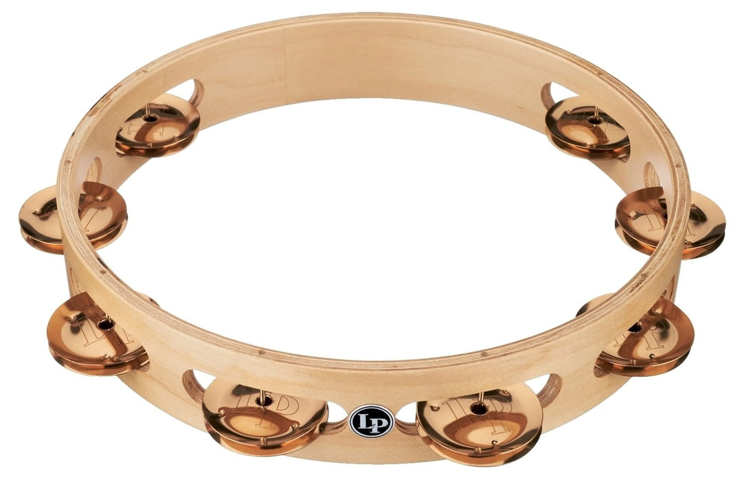 Pandereta Latin Percussion Pro 10 in de una fila - Bronze (LP380A-BZ)