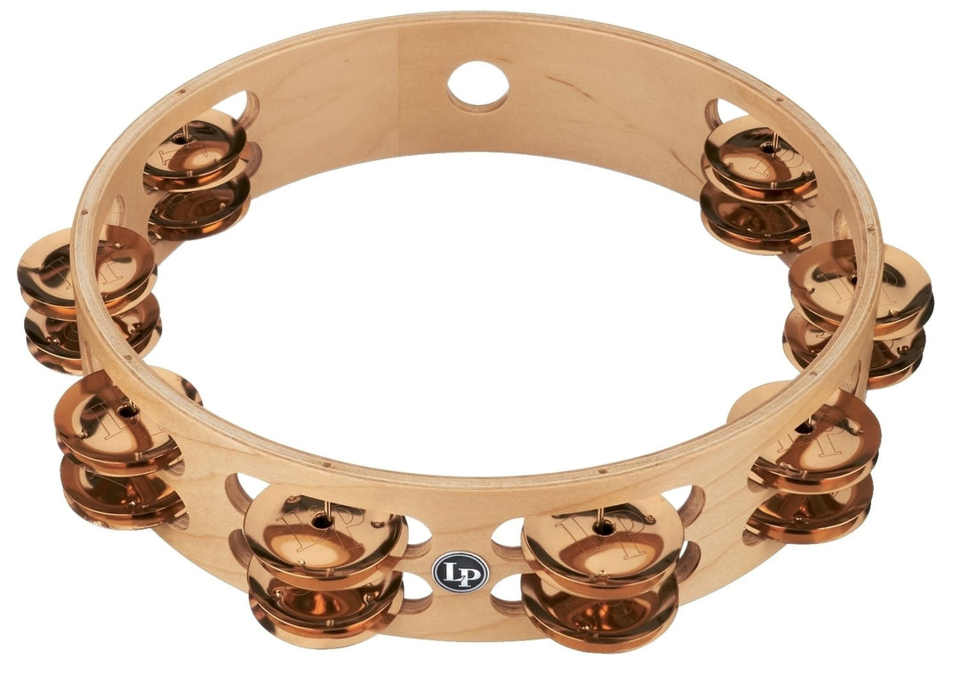 Latin Percussion Pandereta Pro 10 in de doble fila - LP380B-BZ (LP380B-BZ)
