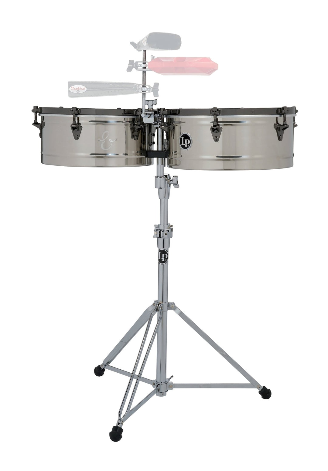 Latin Percussion timbales E-Class de acero inoxidable - 14"/15" (LP1415-EC)