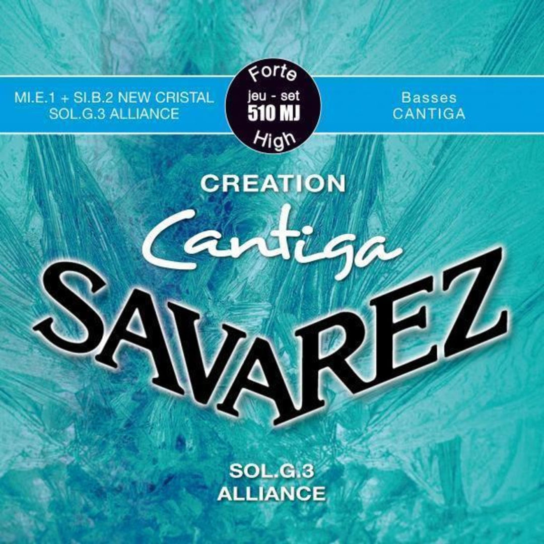 Savarez cuerdas para guitarras clásicas Creation Cantiga 510 - Juego alta (510 MJ)