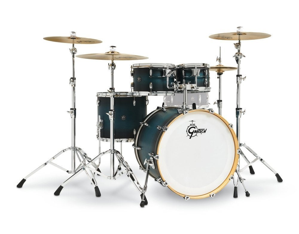 Gretsch Renown Maple set de casco de 4 piezas 22", Satin Antique Blue Burst