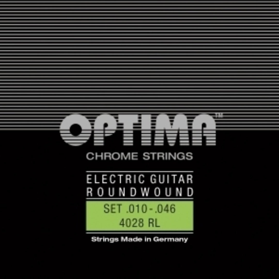 Cuerdas Optima para Guitarras eléctricas Chrome de entorchado redondo - Set (4028RL)