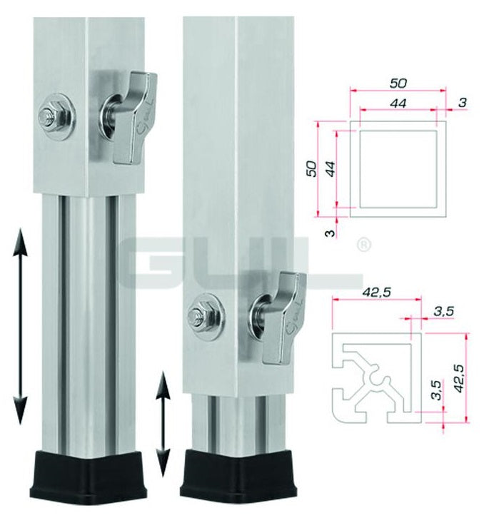 GUIL PTA-440/80-140 Pie telescópico
