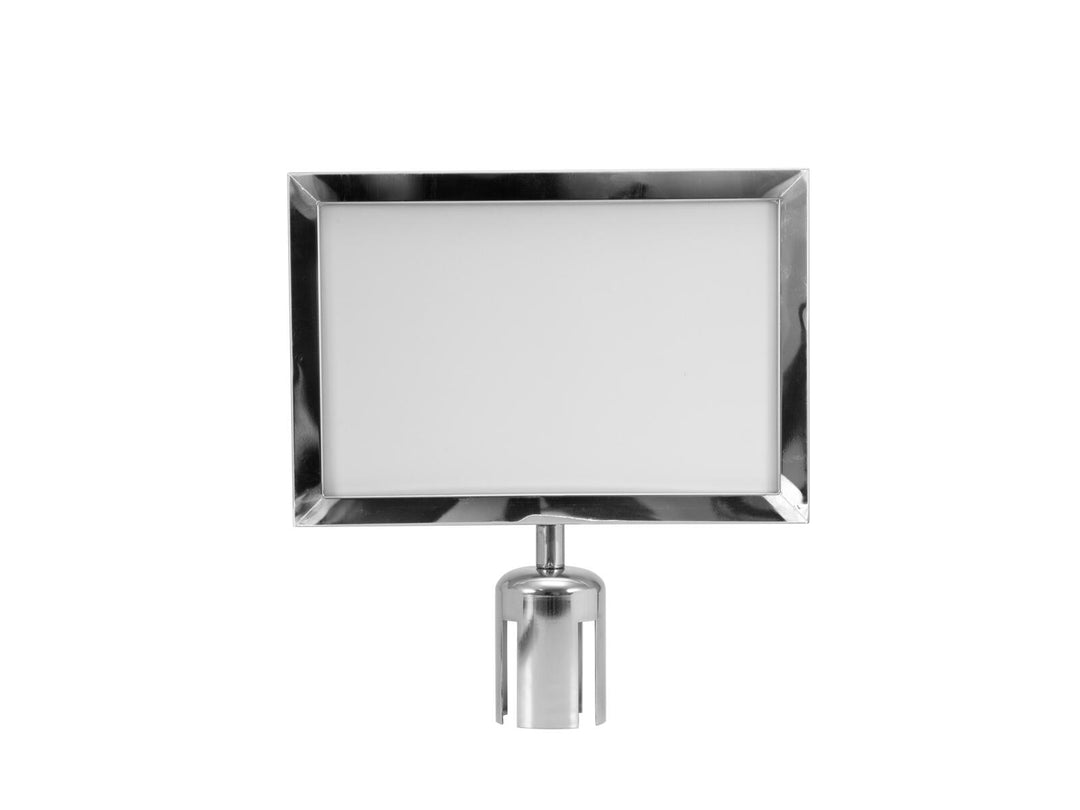 EUROLITE Cartel para barrera Eurolite 317x215 plateado