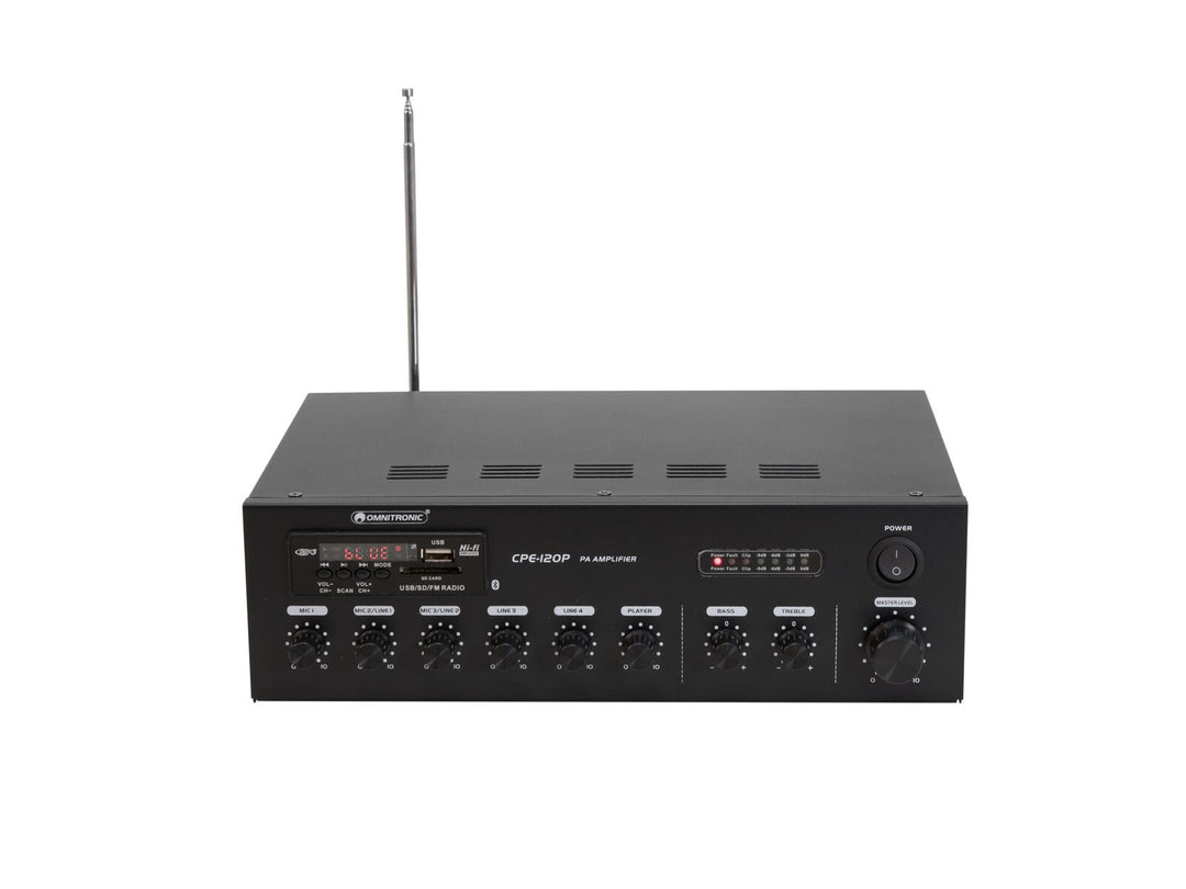 OMNITRONIC CPE-120P Amplificador mezclador PA