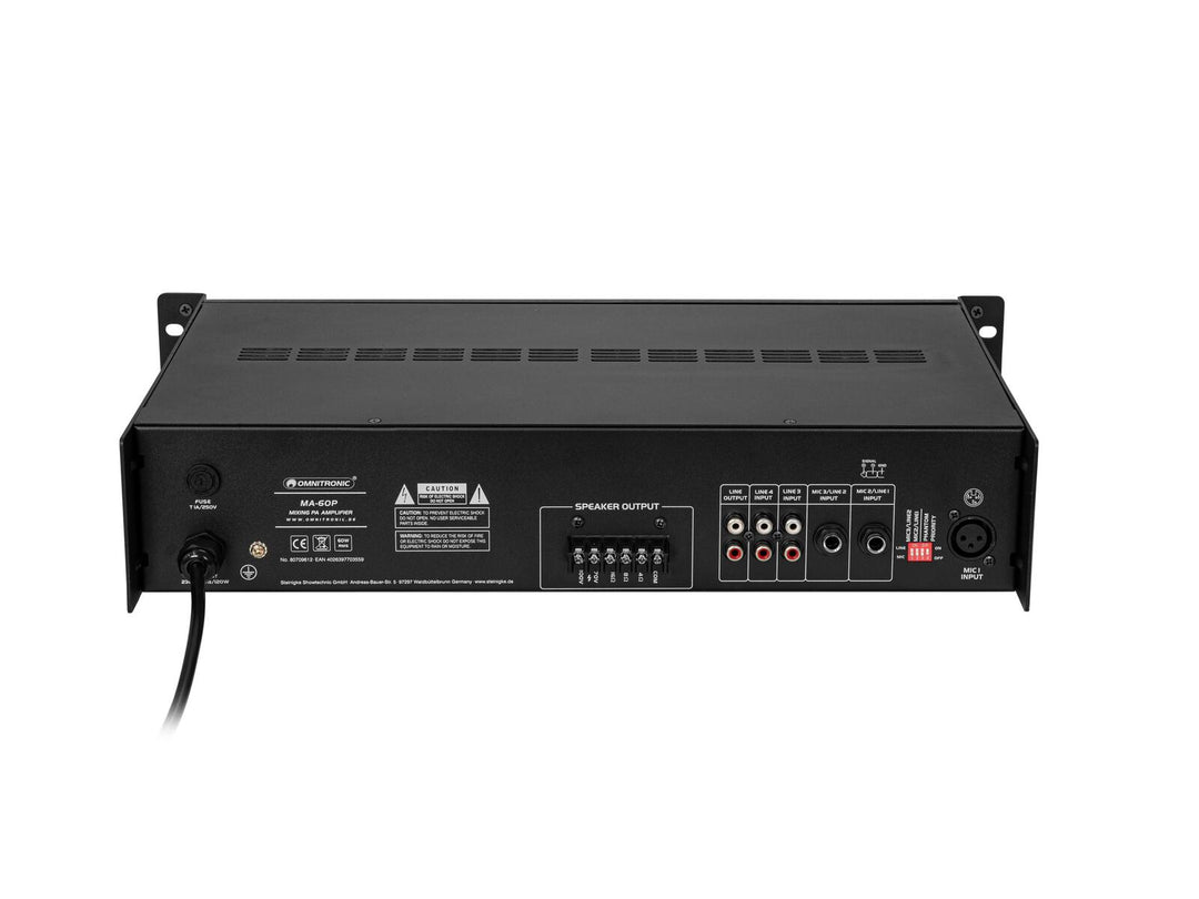 OMNITRONIC MA-60P Amplificador mezclador PA