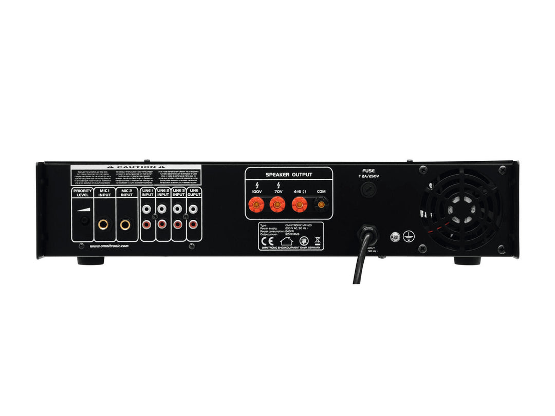 OMNITRONIC MP-120 Amplificador de mezcla PA