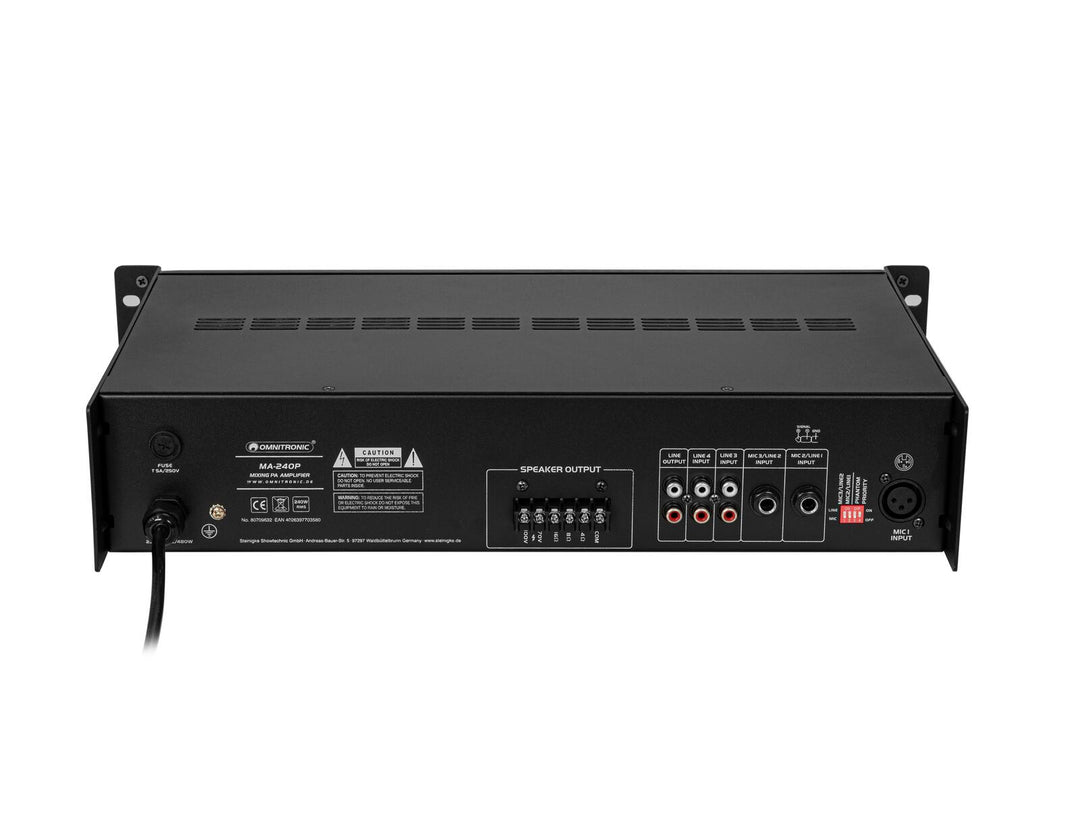 Amplificador mezclador PA OMNITRONIC MA-240P