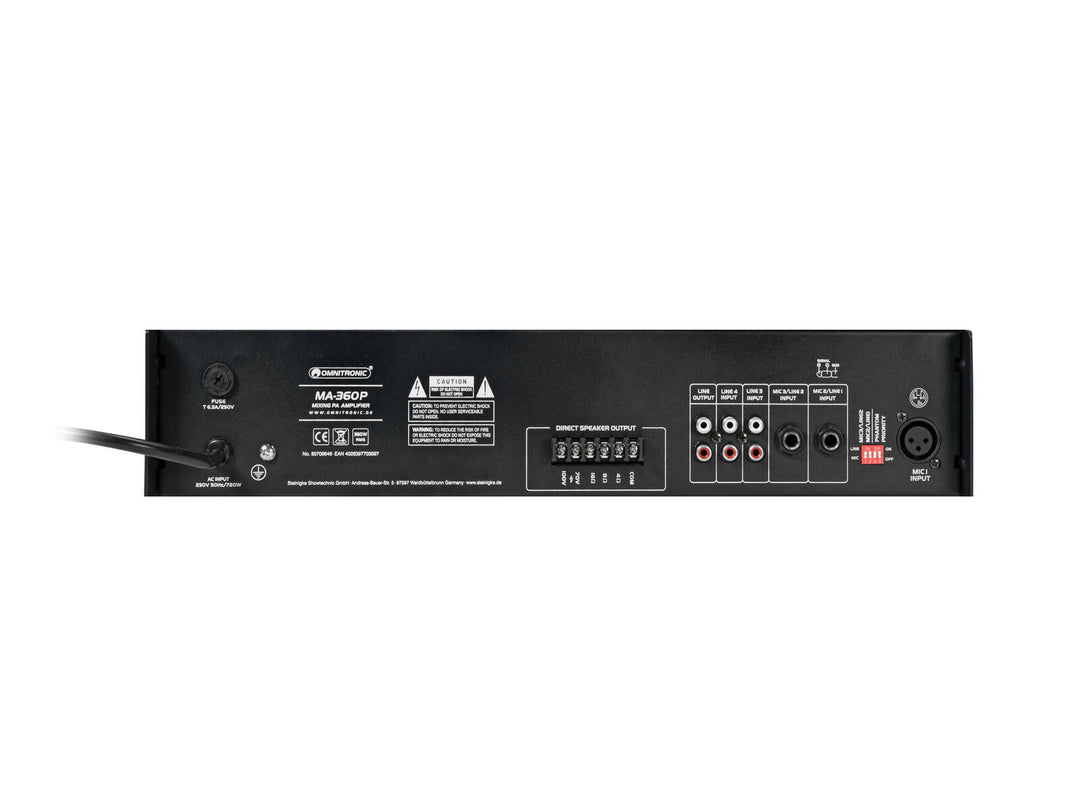 OMNITRONIC MA-360P Amplificador mezclador PA