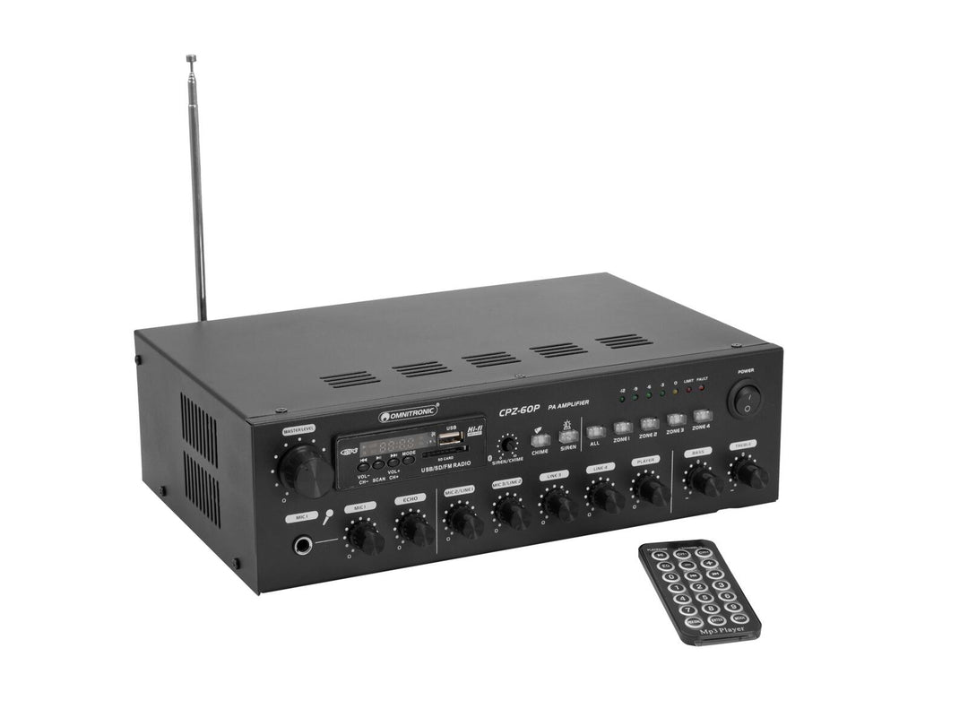 Amplificador mezclador PA OMNITRONIC CPZ-60P