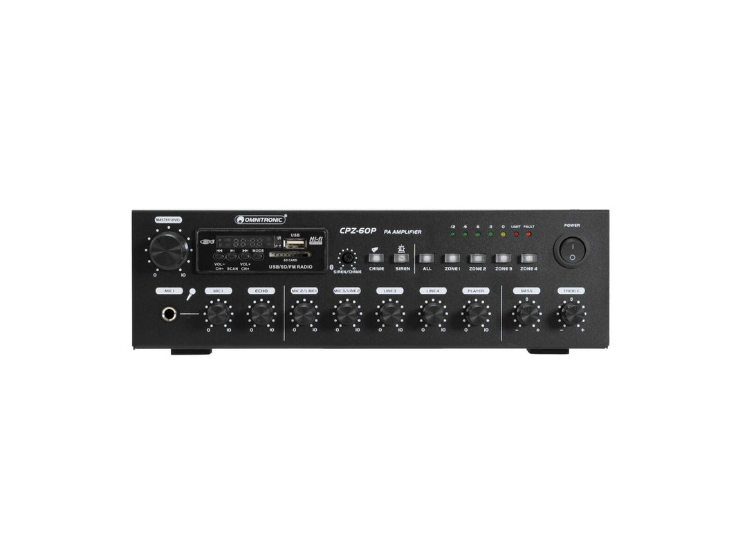 Amplificador mezclador PA OMNITRONIC CPZ-60P