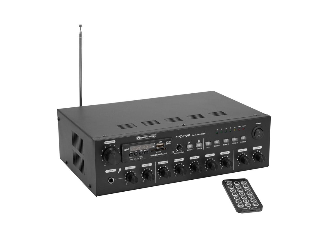 OMNITRONIC CPZ-120P Amplificador mezclador PA