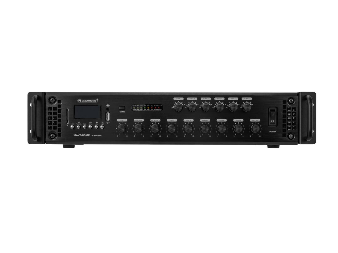OMNITRONIC MAVZ-60.6P Amplificador mezclador de PA