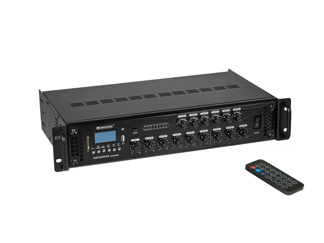 OMNITRONIC MAVZ-240.6P Amplificador mezclador PA