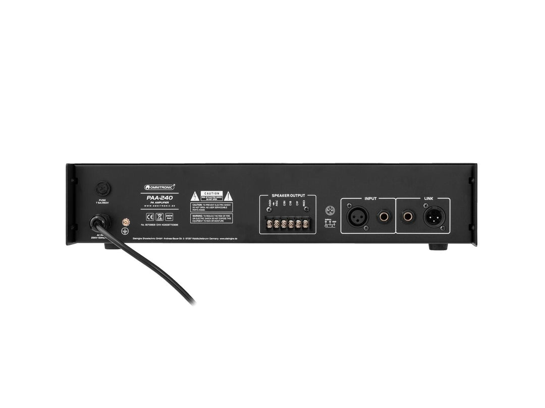 OMNITRONIC PAA-240 Amplificador PA