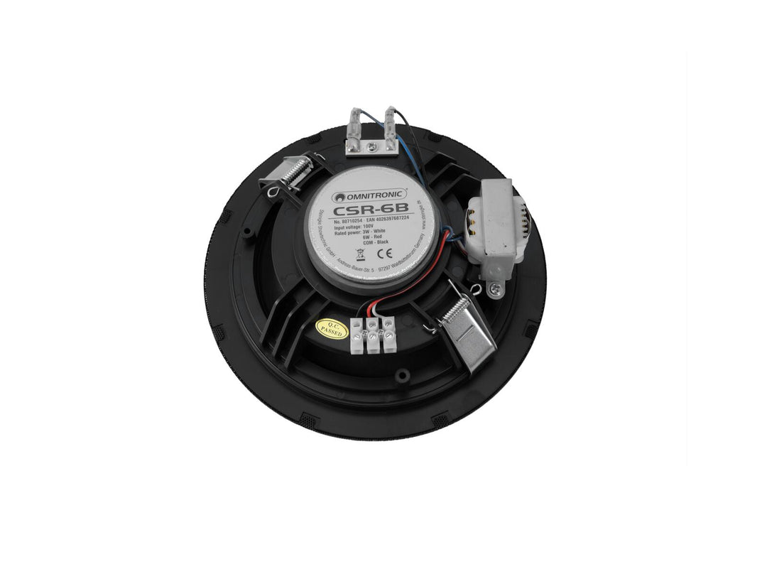 OMNITRONIC CSR-6B Altavoz de techo negro