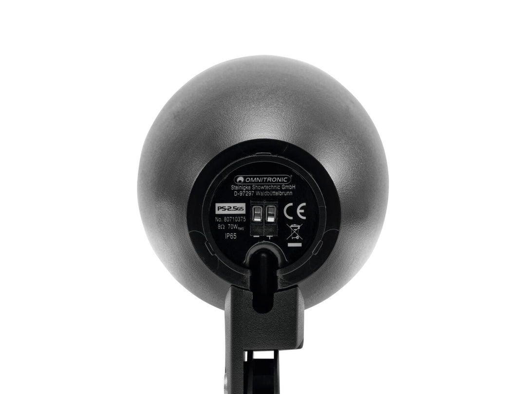 OMNITRONIC PS-2.5GS Altavoz proyector, negro, 2x