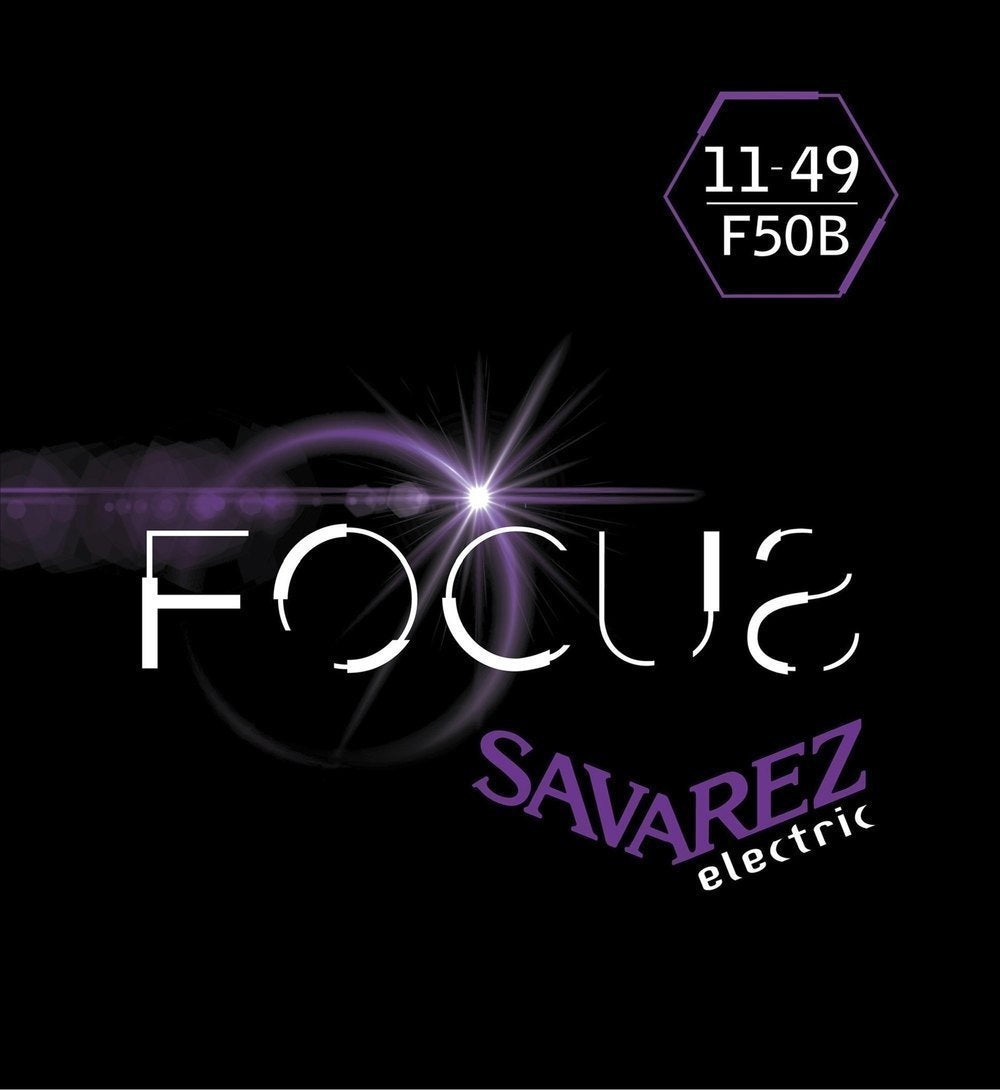 Savarez F50B Focus cuerdas de guitarra eléctrica, blues .011 a .049
