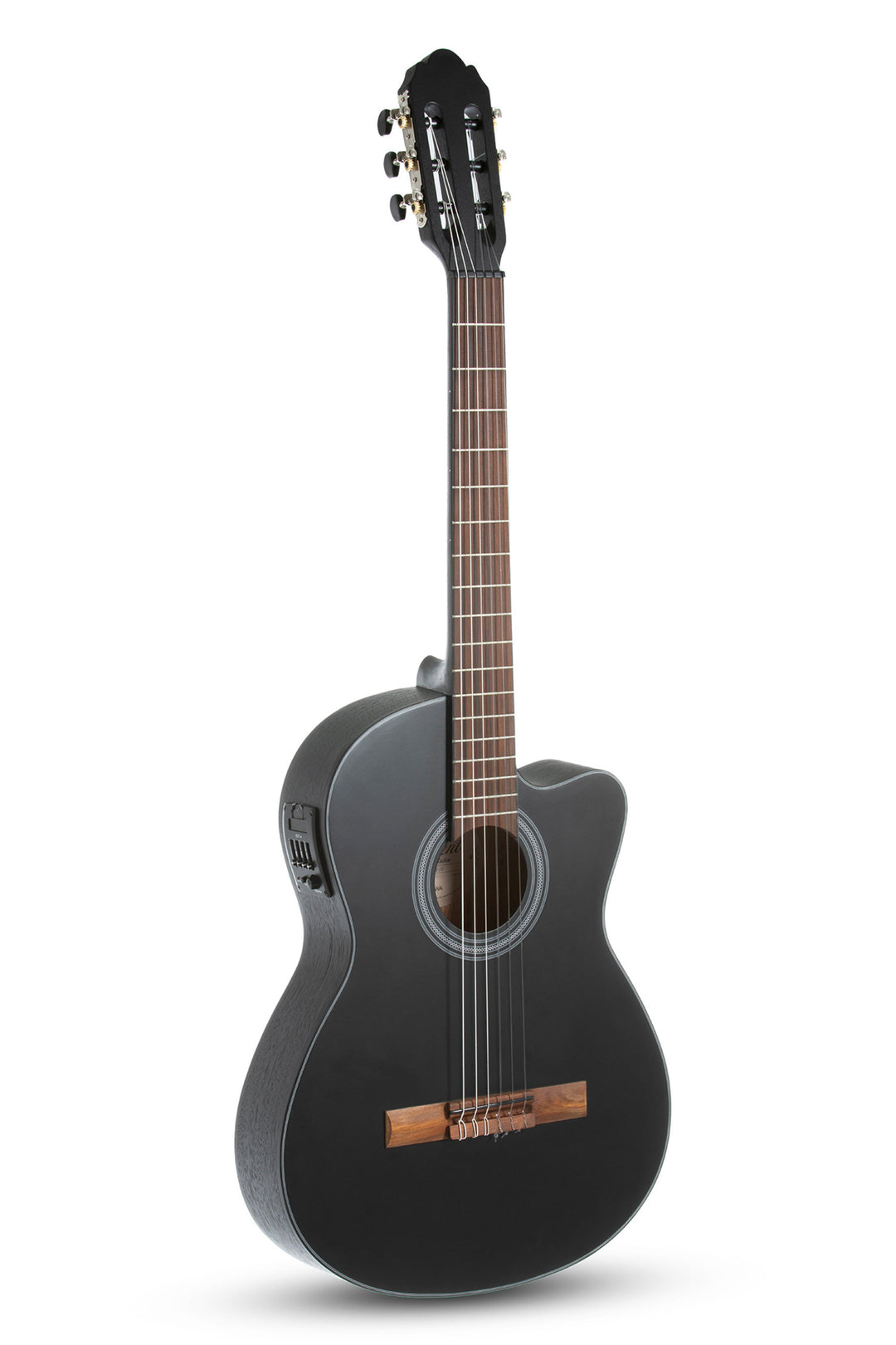 Guitarra clásica electroacústica GEWA Student Cedar - electroacústica negra