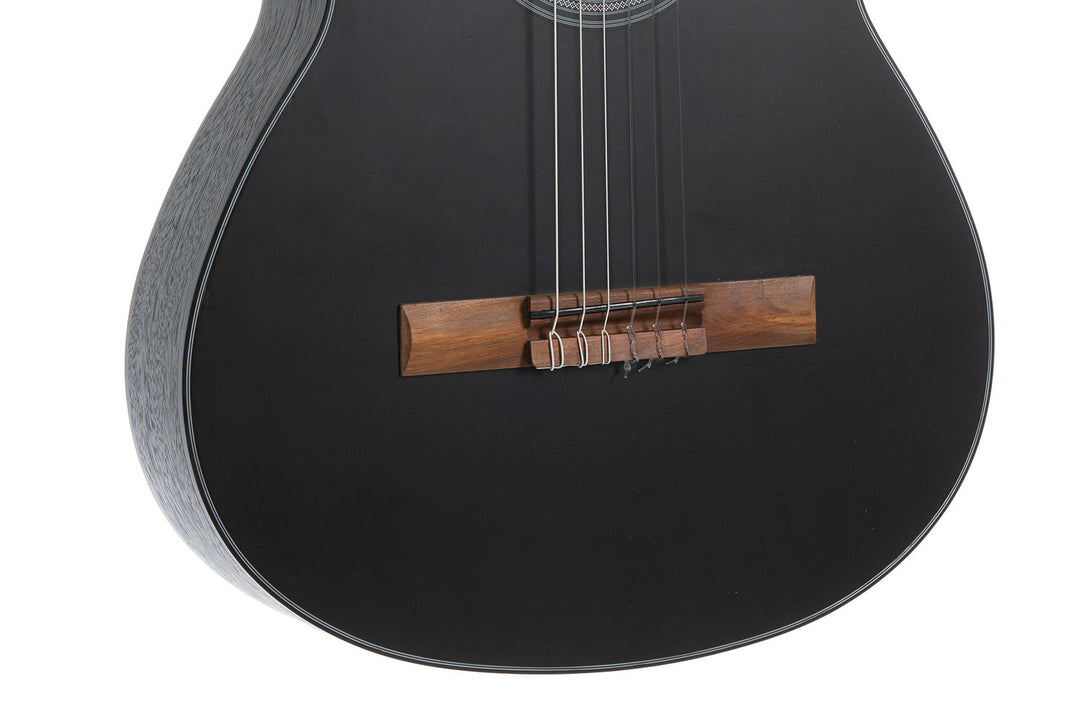 Guitarra clásica electroacústica GEWA Student Cedar - electroacústica negra